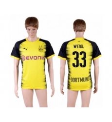 Dortmund #33 Weigl Yellow Soccer Club Jersey