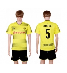 Dortmund #5 Bartra Home Soccer Club Jersey