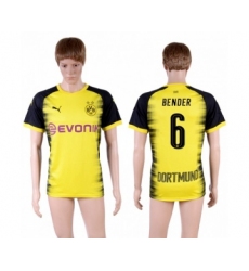 Dortmund #6 Bender Yellow Soccer Club Jersey