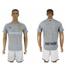 Dortmund Blank Grey Soccer Club Jersey