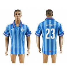 Guadalajara #23 Vazquez Blue Soccer Club Jersey