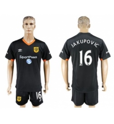 Hull City #16 Jakupovic Away Soccer Club Jersey