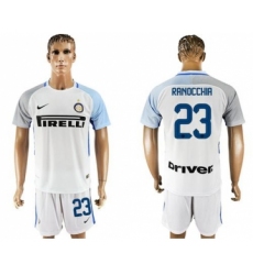 Inter Milan #23 Ranocchia White Away Soccer Club Jersey