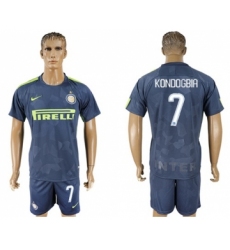 Inter Milan #7 Kondogbia Sec Away Soccer Club Jersey