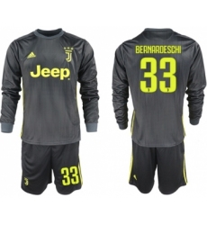 Juventus #33 Bernardeschi Third Long Sleeves Soccer Club Jersey