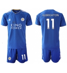Leicester City #11 Albrighton Home Soccer Club Jersey