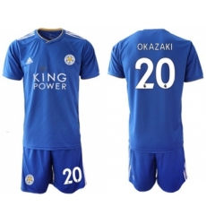Leicester City #20 Okazaki Home Soccer Club Jersey