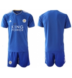 Leicester City Blank Home Soccer Club Jersey