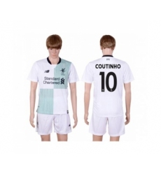 Liverpool #10 Coutinho Away Soccer Club Jersey
