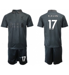 Liverpool #17 Klavan Black Soccer Club Jersey