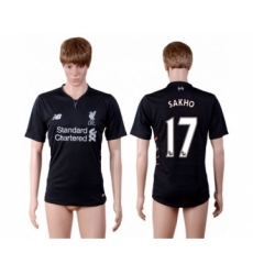 Liverpool #17 Sakho Away Soccer Club Jersey