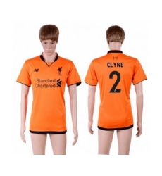 Liverpool #2 Clyne Sec Away Soccer Club Jersey