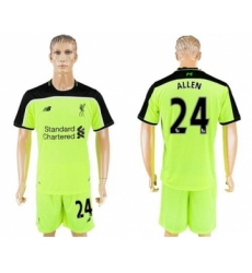 Liverpool #24 Allen Sec Away Soccer Club Jersey