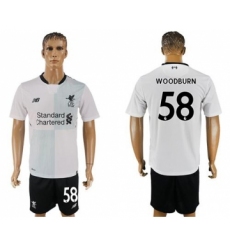 Liverpool #58 Woodburn Away Soccer Club Jersey