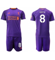 Liverpool #8 Keita Away Soccer Club Jersey