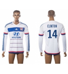 Lyon #14 Clinton Home Long Sleeves Soccer Club Jersey