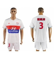 Lyon #3 Nkoulou Home Soccer Club Jersey