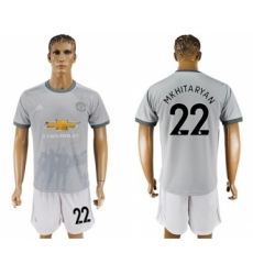 Manchester United #22 Mkhitaryan Sec Away Soccer Club Jersey
