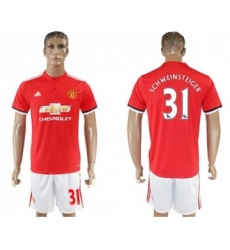 Manchester United #31 Schweinsteiger Red Home Soccer Club Jersey