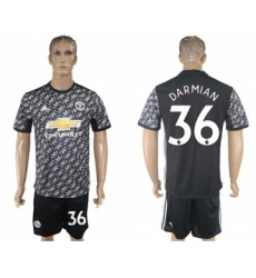 Manchester United #36 Darmian Black Soccer Club Jersey