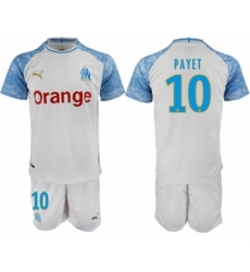 Marseille #10 Payet Home Soccer Club Jersey