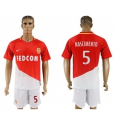 Monaco #5 Nascimento Home Soccer Club Jersey