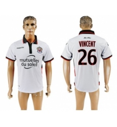 OGC Nice #26 Vincent Away Soccer Club Jersey