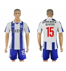 Oporto #15 Quintero Home Soccer Club Jersey