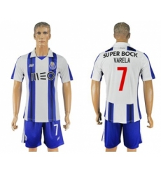 Oporto #7 Varela Home Soccer Club Jersey