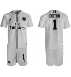 Paris Saint-Germain #1 Buffon Away Jordan Soccer Club Jersey
