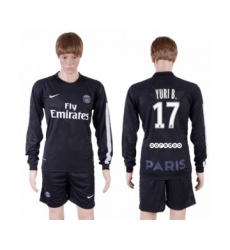 Paris Saint-Germain #17 Yuri B Sec Away Long Sleeves Soccer Club Jersey