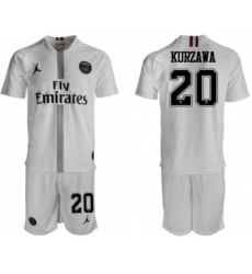 Paris Saint-Germain #20 Kurzawa Away Jordan Soccer Club Jersey