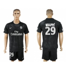 Paris Saint-Germain #29 Mbappe Sec Away Soccer Club Jersey