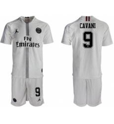 Paris Saint-Germain #9 Cavani Away Jordan Soccer Club Jersey
