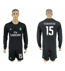 Real Madrid #15 F.Coentrao Away Long Sleeves Soccer Club Jersey