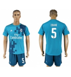 Real Madrid #5 Zidane Sec Away Soccer Club Jersey