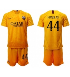 Roma #44 Manolas Third Soccer Club Jersey