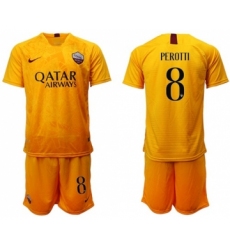 Roma #8 Perotti Third Soccer Club Jersey