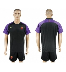 Roma Blank Black Goalkeeper Soccer Club Jersey