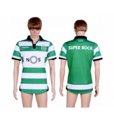Sporting Lisbon Blank Home Soccer Club Jersey