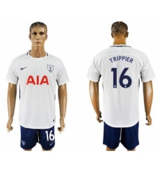 Tottenham Hotspur #16 Trippier White Blue Soccer Club Jersey