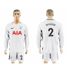 Tottenham Hotspur #2 Walker Home Long Sleeves Soccer Club Jersey