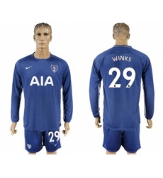 Tottenham Hotspur #29 Winks Away Long Sleeves Soccer Club Jersey