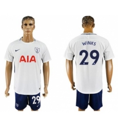Tottenham Hotspur #29 Winks White Blue Soccer Club Jersey