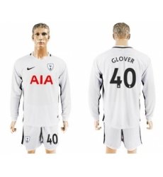 Tottenham Hotspur #40 Glover Home Long Sleeves Soccer Club Jersey