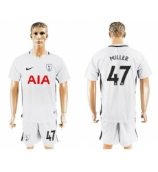 Tottenham Hotspur #47 Miller White Home Soccer Club Jersey