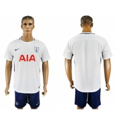 Tottenham Hotspur Blank White Blue Soccer Club Jersey