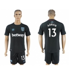 West Ham United #13 Adrian Away Soccer Club Jersey