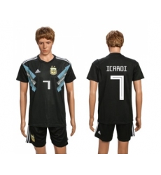 Argentina #7 Icardi Away Soccer Country Jersey