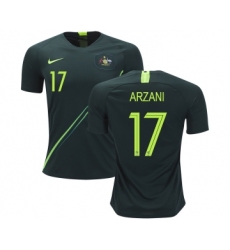 Australia #17 Arzani Away Soccer Country Jersey